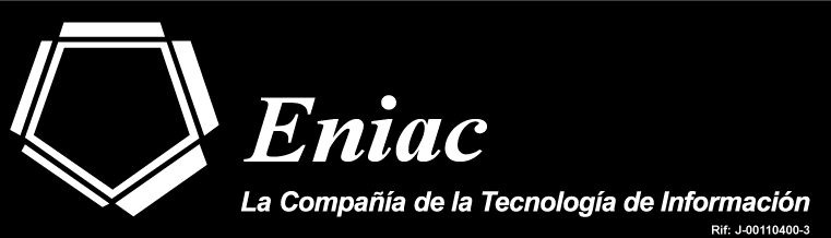 Eniac Logo - Slogan - Bland & White